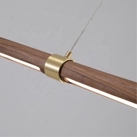Lampe à suspension linéaire de concepteur architectural de LED moderne longue barre de suspension LED pour le bureau et la salle à manger
