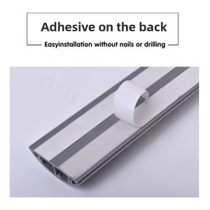 תעלת כבלים מ-PVC עמידה בחום, חצי עגולה, לבנה, לאביזרי חשמל, לוח בקרה - Product Image 3