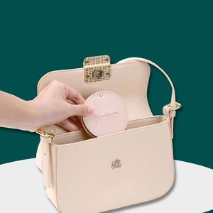 Wholesale Portable Customizable Pu Round Leather Makeup Mirrowith Logo for <b>Small</b> Gift - Product Image 4