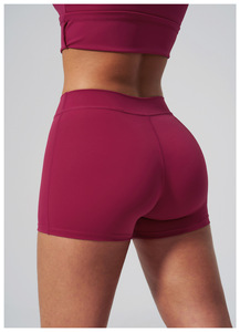 Pantalones de <span class=keywords><strong>yoga</strong></span> <span class=keywords><strong>para</strong></span> <span class=keywords><strong>mujer</strong></span> de cintura alta, shorts deportivos <span class=keywords><strong>para</strong></span> correr y <span class=keywords><strong>yoga</strong></span> con efecto levantacola, pantalones de fitness tres cuartos transpirables de color liso, talla grande. - Product Image 4