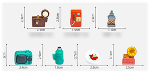 DIY dibujos animados miniatura supermercado resina Cámara fonógrafo lavabo termo <span class=keywords><strong>teléfono</strong></span> público televisión linterna casa de muñecas decoración Juguetes - Product Image 4