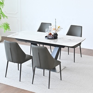 Set Tavolo da Pranzo Estensibile in Pietra di Grandi Dimensioni per 4 Persone in Stile Italiano - Product Image 4