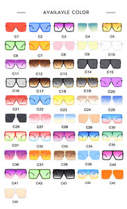 DOISYER-Gafas de Sol de moda para el verano, lentes de espejo naranja, protección UV400, monturas blancas, moradas y plateadas, Candy <span class=keywords><strong>2</strong></span>, proveedor - Product Image 5