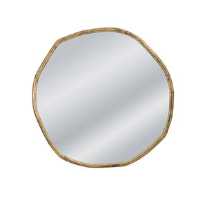 กระจกติดผนังทรงกลม ดีไซน์ทันสมัย กรอบสีทอง ผลิตในอินเดีย สำหรับตกแต่งผนัง - Product Image 2