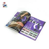 Brochure d'entreprise haut de gamme en papier kraft sans bois, piqûre à cheval, avec impression numérique et pelliculage UV, personnalisable