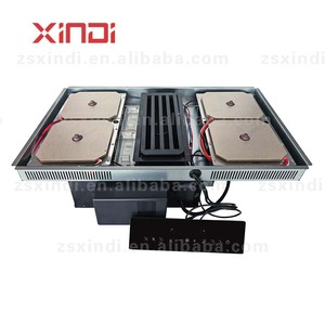 Table de cuisson à <span class=keywords><strong>induction</strong></span> magnétique électrique encastrable invisible en acier inoxydable, granit et céramique, pour usage commercial et domestique, <span class=keywords><strong>avec</strong></span> <span class=keywords><strong>hotte</strong></span> aspirante - Product Image 2