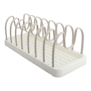 Haute Qualité Ménage Cuisine PP Plat Titulaire Détachable Bol Pot Couvercle De Stockage Rack Étagères - Product Image 6