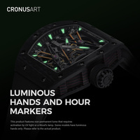 Montres de sport de luxe légères pour hommes Montres mécaniques automatiques ultra-légères Montres pour hommes tendance d'affair