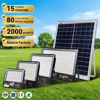 Projecteur solaire LED de haute qualité sans câblage, étanche IP65, 50 100 150 200 W, pour extérieur