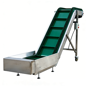 Nuevo Sistema de Cinta Transportadora Inclinada de Acero Inoxidable con Banda de Goma para Elevación de Materiales a Granel en Restaurantes, Carga/Descarga Industrial - Product Image 2