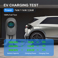Cargador Portátil para Vehículos Eléctricos de 11kW, Tipo 2, con Certificación CE, para Viajes al Aire Libre, Emergencias y Uso Residencial en Garajes