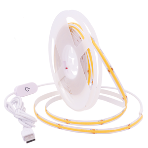 DC5V USB <span class=keywords><strong>LED</strong></span> bande cob Dimmable tactile interrupteur rétro-éclairage <span class=keywords><strong>TV</strong></span> cuisine bande Flexible <span class=keywords><strong>LED</strong></span> <span class=keywords><strong>ruban</strong></span> sous armoire lumière veilleuse - Product Image 2