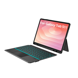 Custodia Tastiera Wireless Smart Ultra Sottile e Leggera per <span class=keywords><strong>Samsung</strong></span> Galaxy <span class=keywords><strong>Tab</strong></span> S11 11" in TPU con Touchpad - Product Image 1