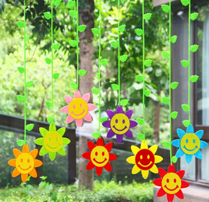 Préscolaire maternelle <span class=keywords><strong>cours</strong></span> éducatif salle <span class=keywords><strong>de</strong></span> classe feutre décoration murale couloir scolaire décoration suspendue - Product Image 2