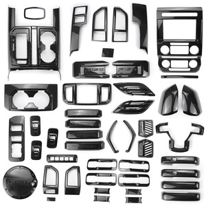 Kit de molduras interiores de fibra de carbono para Ford F150 Raptor, juego completo de piezas de modificación, cubiertas para el panel de instrumentos - Product Image 1