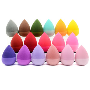 Bouffée d'applicateur cosmétique multicolore douce de fond de teint pour des <span class=keywords><strong>éponge</strong></span>s de maquillage enduites de silicone de mélange sans effort - Product Image 1