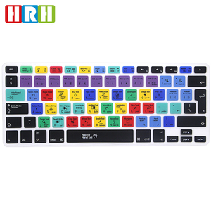 Stock Lot Function Hot Key Shortcut Silicone <strong>Keyboard</strong> Cover Laptop Computer <strong>Skin</strong> for Macbook 13 15 for adobe <strong>Dreamweaver</strong> - Product Image 5