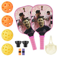 Raquette de pickleball personnalisée en fibre de verre 16 mm, raquette professionnelle, écologique, sans bordure, prix d'usine, équipement sportif
