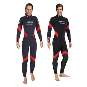 Traje de Neopreno Profesional MARES <span class=keywords><strong>PIONEER</strong></span> de 5mm, Color Neutro, con Capucha y Cremallera Trasera, Aislamiento de 7mm, Hecho en China, Modelo 412344 - Product Image 3