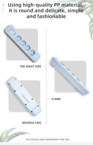 Multi Scenario EU 16A 4000W Power Strip Overload Switch Surge Protector Fire Prevention Shell for Home Office Commercial Use - Product Image 4