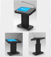 Tablero de sala de conferencias con ajuste de altura, diapasón con logotipo aceptado