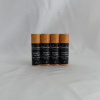 Vente en gros de baumes à lèvres personnalisés en tube poussoir de 10g, cylindres écologiques de haute qualité, boîte de présentation, emballage artisanal