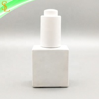 Flacon compte-gouttes en verre blanc mat 10ml avec pompe à pression blanc mat, capuchon compte-gouttes pour sérum oculaire et adhésif pour cils