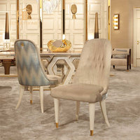 Offre spéciale, table de salle à manger avec peinture brillante, ensemble table à manger de luxe au design moderne avec 10 places pour grandes villas