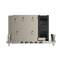 Disipador de Calor para CPU con Ventilador de Refrigeración por Aire PWM y Aletas de Aluminio, 5 Tubos de Calor de Cobre en la Parte Inferior para Procesador de Servidor 2U AMD SP6 LGA 4844