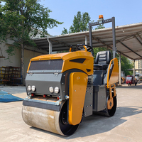 Prix d'usine Rouleau compresseur vibrant haute performance de 1 tonne de haute qualité Rouleau à double tambour sur compacteur Rouleau d'asphalte