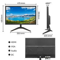 Gebruikt bulkmonitor 19-20 inch gereviseerd LED IPS desktopscherm FHD 1080P DP HDMI VGA voor zakelijke groothandel