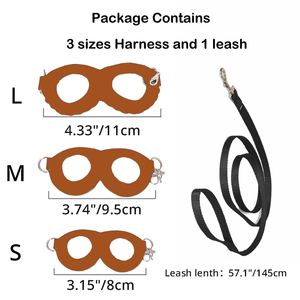Lot de 4 harnais et laisses d'extérieur pour Sugar Glider, gilet pour petits animaux (écureuil, hamster, rat), laisse de traction, sangle de poitrine pour hamster - Product Image 2