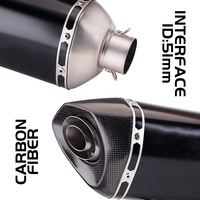 Pot d'échappement intégré avant-arrière Baili XMAX300 en acier inoxydable noir pour moto – Amélioration et modernisation du système d'échappement