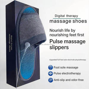 FOYOGA Nouvelles pantoufles de massage avec électrostimulation pulsante pour la réflexologie plantaire à domicile, massage thérapeutique des <span class=keywords><strong>pieds</strong></span> - Product Image 1