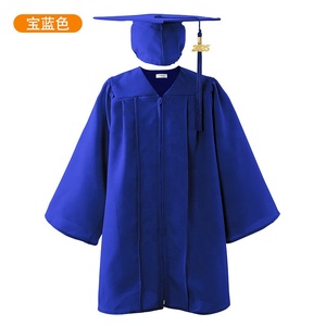 Conjunto de vestido de graduación de jardín de infantes personalizable para niños, <span class=keywords><strong>gorro</strong></span> y vestido de graduación para uso escolar - Product Image 5