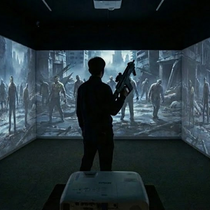 AR chiếu săn bắn trò chơi hệ thống chiếu tương tác giả lập chụp ảo với chiếu pha trộn cạnh cho sân chơi - Product Image 1