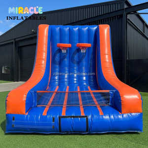 Terrain <span class=keywords><strong>de</strong></span> jeu <span class=keywords><strong>gonflable</strong></span> <span class=keywords><strong>professionnel</strong></span> en PVC à double piste pour le basketball, grande <span class=keywords><strong>aire</strong></span> <span class=keywords><strong>de</strong></span> <span class=keywords><strong>jeux</strong></span> interactive avec souffleur d'air - Product Image 6