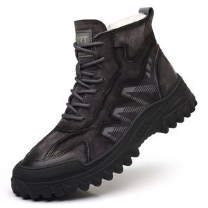 Nouveautés hiver 2025 : Bottes d'hiver pour hommes, décontractées, sportives, d'extérieur, chaudes, doublées de polaire, épaisses, antidérapantes - Product Image 5