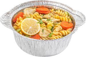Pots et casseroles jetables en aluminium rond avec couvercle - Product Image 5