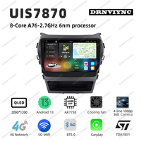 Autoradio Écran 2K UIS 7870 Android 13 pour Hyundai Santa Fe 3 2013-2016 Système Multimédia Voiture CarPlay 4G DSP