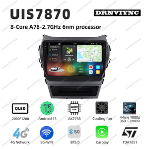 <span class=keywords><strong>Radio</strong></span> de Coche con Pantalla 2K <span class=keywords><strong>Android</strong></span> 13 UIS 7870 para <span class=keywords><strong>Hyundai</strong></span> <span class=keywords><strong>Santa</strong></span> <span class=keywords><strong>Fe</strong></span> 3 2013 - 2016 CarPlay Sistema Multimedia para Coche Autoradio 4G DSP - Product Image 2