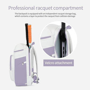 Free Sample Outdoor <b>Women</b> Racket Sports <b>Large</b> Capacity Accessory Travel Bag Pickleball <b>Backpack</b> Padel Tennis Bag - Product Image 5