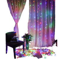 Guirlande lumineuse LED de Noël 3x3 mètres, étanche IP65, fil de cuivre, télécommande USB, 8 modes, rideau lumineux pour fêtes et arbres de Noël