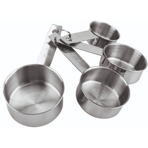 Juego de 8 Tazas y Cucharas Medidoras de Acero Inoxidable de Primera Calidad con Marcas Grabadas - Product Image 2