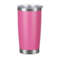 Vente en gros de gobelets isothermes en acier inoxydable de 20 oz avec couvercle, en acier inoxydable 304 à double paroi, isolés sous vide, pour le voyage et le café