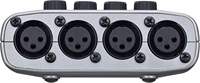 Perekam Podcast bertenaga baterai 4 mikrofon Zoom PodTrak P4 Input Headphone output 4 Input telepon USB Studio logam nirkabel