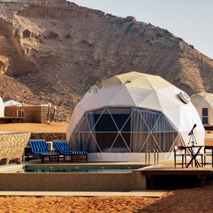 Tenda da Campeggio Familiare per Esterni 4-6 Persone, Tenda Geodetica a Cupola da 8m, <span class=keywords><strong>Glamping</strong></span> di Lusso con Bagno - Product Image 2