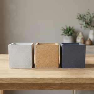 Pot de fleurs carré en plastique grand format, couleur personnalisable, trou de drainage, léger, biodégradable, écologique, intérieur/extérieur - Product Image 2