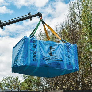 Sacca per Rifiuti Resistente da 1000kg, Sacca FIBC Riutilizzabile Stabilizzata ai Raggi UV per Rifiuti Edili, Detriti, Terra, Smaltimento Rifiuti da Giardino - Product Image 2