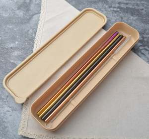 Bolsa de almacenamiento de pajitas de acero inoxidable, bolsa portátil con cordón, bolsa de lino, bolsa de terciopelo, bolsa de lona para paquete, bolsa de almacenamiento de pajitas - Product Image 6